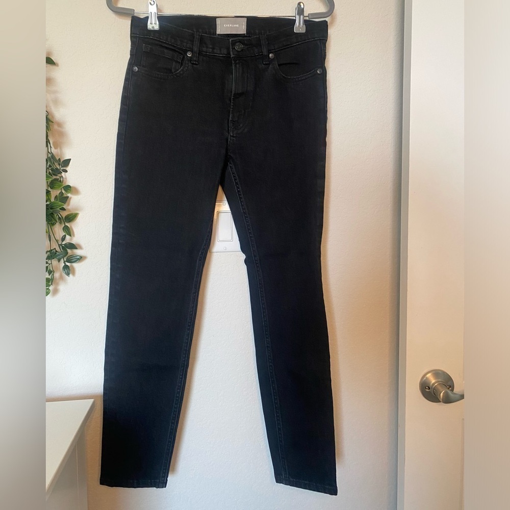 Everlane Black Denim Straight Leg Ankle Jeans - Size 29